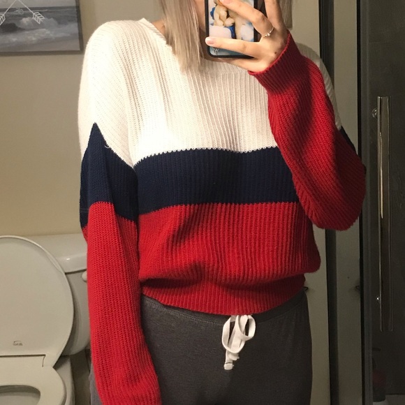 Multi coloured cropped sweater - Picture 2 of 3